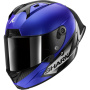 Casque Full Face Shark Aeron GP Blank SP Carbon Blue Anthracite