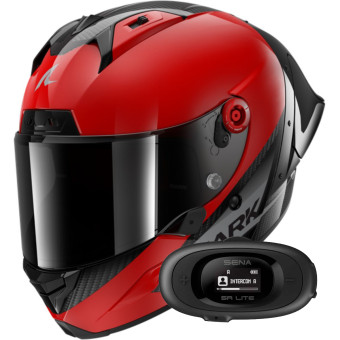 Casque Full Face Shark Aeron GP Blank SP Carbon Red Anthracite + Kit bluetooth 5R Lite Solo Casque Full Face Shark Aeron GP Blank SP Carbon Red Anthracite + Kit bluetooth 5R Lite Solo
