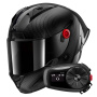 Casque Full Face Shark Aeron GP Blank SP Full Carbon + Kit Bluetooth 5S Solo