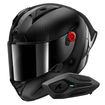 Full Face Shark Aeron GP Blank SP Full Carbon + Kit Bluetooth Sena for Shark Solo