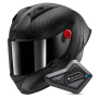 Casque Full Face Shark Aeron GP Blank SP Full Carbon Mat + Kit Bluetooth BT Mini