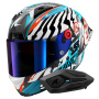 Casque Full Face Shark Aeron GP FIM 2 Racing Speed-Fancy DWB + Kit Bluetooth Sena for Shark Sol