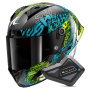Casque Full Face Shark Aeron GP FIM 2 Racing Speed-Vib DBG + Kit Bluetooth BT Mini