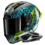 Casque Full Face Shark Aeron GP FIM 2 Racing Speed-Vib DBG + Kit Bluetooth Sena for Shark Mesh