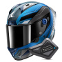 Casque Full Face Shark Aeron Mekarium DBS + Kit Bluetooth BT Mini