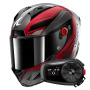 Casque Full Face Shark Aeron Mekarium DRS + Kit Bluetooth 5S Solo