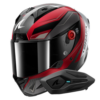 Casque Full Face Shark Aeron Mekarium DRS + Kit Bluetooth Sena for Shark Solo Casque Full Face Shark Aeron Mekarium DRS + Kit Bluetooth Sena for Shark Solo