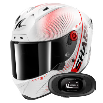 Casque Full Face Shark Aeron Speed-Tech DWR + Kit bluetooth 5R Lite Solo Casque Full Face Shark Aeron Speed-Tech DWR + Kit bluetooth 5R Lite Solo