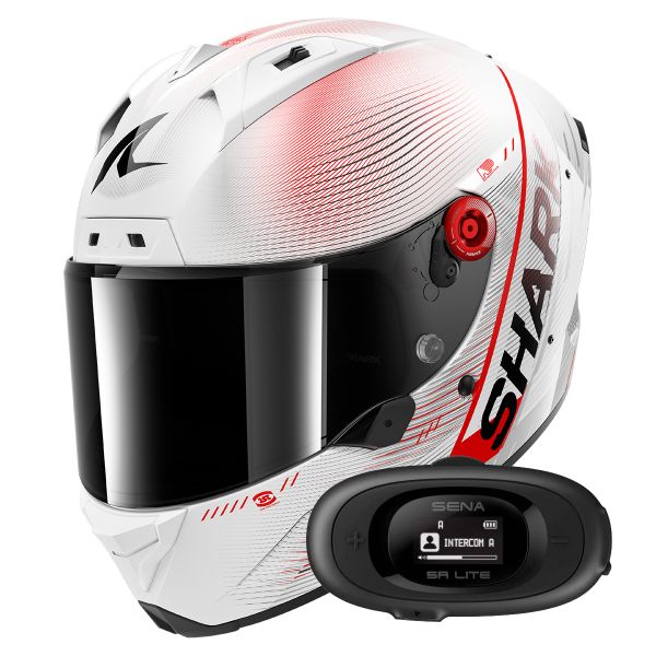 Full Face Shark Aeron Speed-Tech DWR + Kit bluetooth 5R Lite Solo