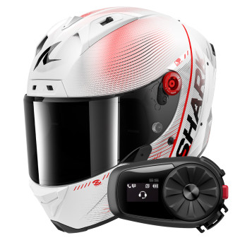 Full Face Shark Aeron Speed-Tech DWR + Kit Bluetooth 5S Solo