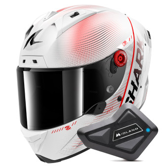 Full Face Shark Aeron Speed-Tech DWR + Kit Bluetooth BT Mini