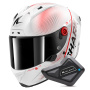Casque Full Face Shark Aeron Speed-Tech DWR + Kit Bluetooth BT Mini