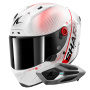 Casque Full Face Shark Aeron Speed-Tech DWR + Kit Bluetooth Sena for Shark Mesh