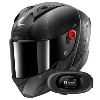 Casque Full Face Shark Aeron Speed-Tech Mat DAK + Kit bluetooth 5R Lite Solo Casque Full Face Shark Aeron Speed-Tech Mat DAK + Kit bluetooth 5R Lite Solo