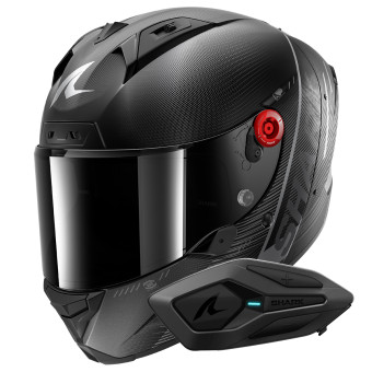 Full Face Shark Aeron Speed-Tech Mat DAK + Kit Bluetooth Sena for Shark Solo