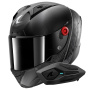 Casque Full Face Shark Aeron Speed-Tech Mat DAK + Kit Bluetooth Sena for Shark Solo
