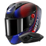 Casque Full Face Shark Aeron Speed-Tech Mat DBR + Kit Bluetooth Sena for Shark Solo