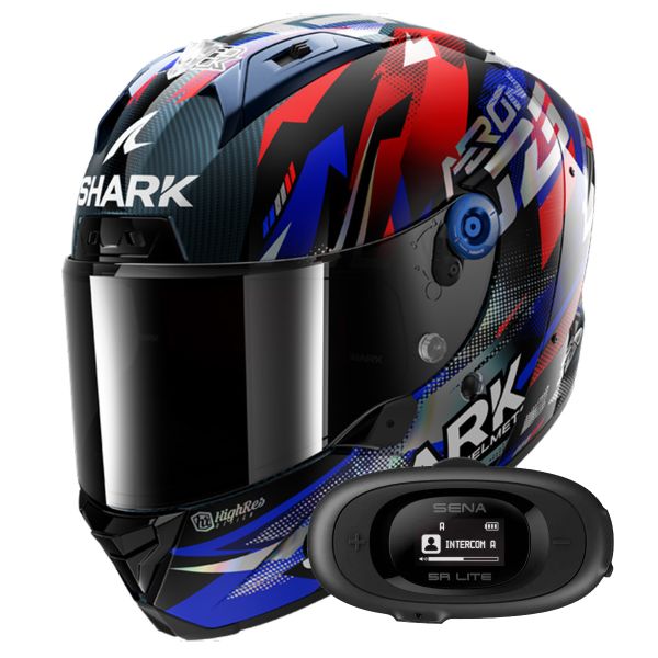 Full Face Shark Aeron Zarco GP De France DBU + Kit bluetooth 5R Lite Solo
