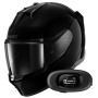 Casque Full Face Shark D-Skwal 3 Blank BLK + Kit Bluetooth 5R Lite