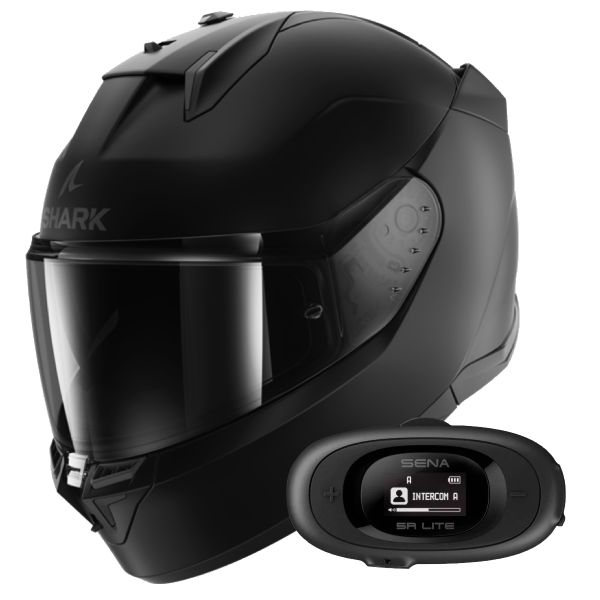 Full Face Shark D-Skwal 3 Blank Mat KMA + Kit Bluetooth 5R Lite Full Face Shark D-Skwal 3 Blank Mat KMA + Kit Bluetooth 5R Lite