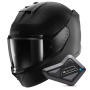 Casque Full Face Shark D-Skwal 3 Blank Mat KMA + Kit Bluetooth BT Mini