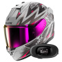 Casque Full Face Shark D-Skwal 3 Blast-R Mat SVK + Kit Bluetooth 5R Lite