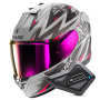 Casque Full Face Shark D-Skwal 3 Blast-R Mat SVK + Kit Bluetooth BT Mini