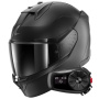 Casque Full Face Shark D-Skwal 3 Dark Shadow Edition Mat A08 + Kit Bluetooth 5S Solo