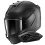 Casque Full Face Shark D-Skwal 3 Dark Shadow Edition Mat A08 + Kit Bluetooth Sena for Shark Sol