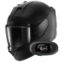 Casque Full Face Shark D-Skwal 3 Dark Shadow Edition Mat KMA + Kit bluetooth 5R Lite Solo