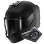 Casque Full Face Shark D-Skwal 3 Dark Shadow Edition Mat KMA + Kit Bluetooth BT Mini