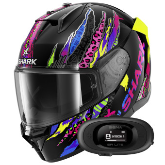 Full Face Shark D-Skwal 3 Fawn KVY + Kit Bluetooth 5R Lite