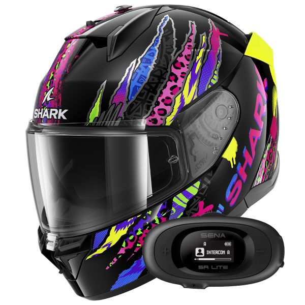 Full Face Shark D-Skwal 3 Fawn KVY + Kit Bluetooth 5R Lite