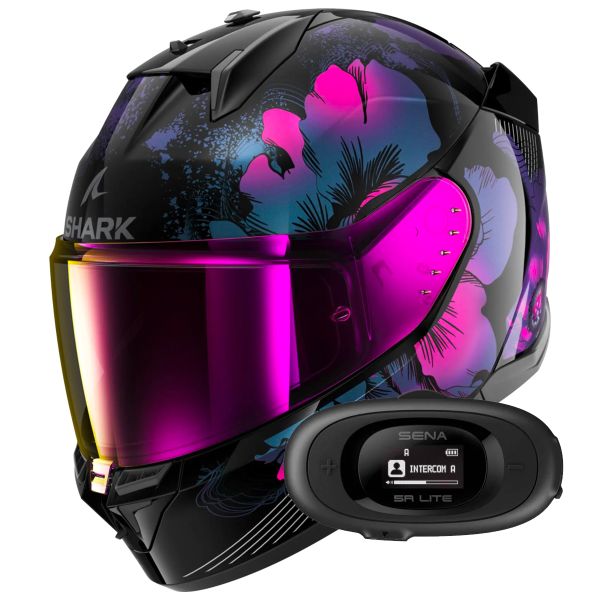 Full Face Shark D-Skwal 3 Mayfer KVX + Kit bluetooth 5R Lite Solo Full Face Shark D-Skwal 3 Mayfer KVX + Kit bluetooth 5R Lite Solo