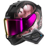 Casque Full Face Shark D-Skwal 3 Mayfer Mat KVQ + Kit Bluetooth BT Mini