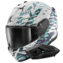Casque Full Face Shark D-Skwal 3 Reptaia WXW + Kit Bluetooth Sena for Shark Solo