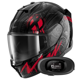 Full Face Shark D-Skwal 3 Shiever KAR + Kit Bluetooth 5R Lite