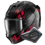 Casque Full Face Shark D-Skwal 3 Shiever KAR + Kit Bluetooth BT Mini