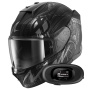 Casque Full Face Shark D-Skwal 3 Shiever Mat KAS + Kit Bluetooth 5R Lite