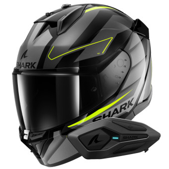 Full Face Shark D-Skwal 3 Sizler KAY + Kit Bluetooth Sena for Shark Solo