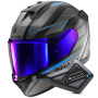Casque Full Face Shark D-Skwal 3 Sizler Mat KAB + Kit Bluetooth BT Mini