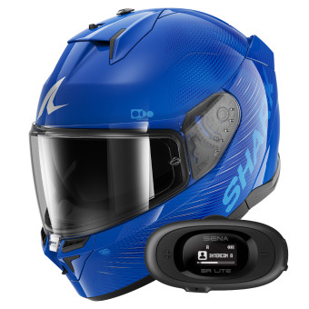 Full Face Shark D-Skwal 3 SP Lyne BSB + Kit Bluetooth 5R Lite