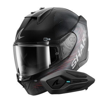 Full Face Shark D-Skwal 3 SP Lyne KAR + Kit Bluetooth Sena for Shark Solo