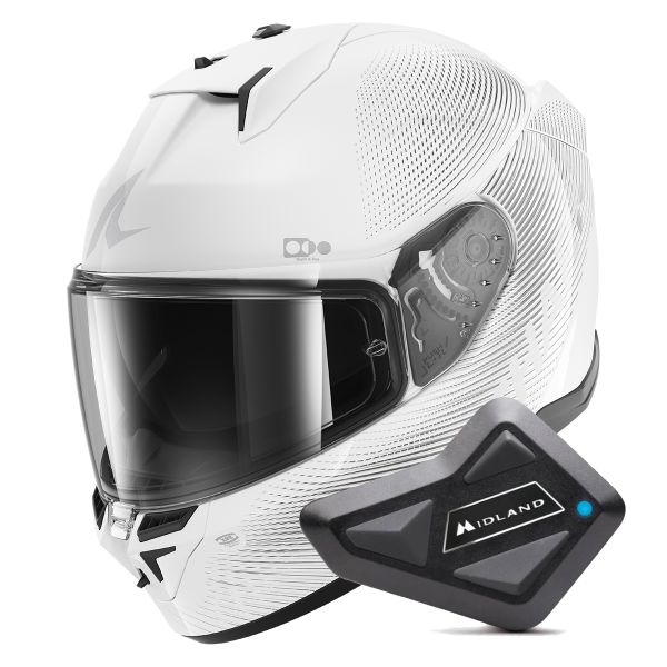 Full Face Shark D-Skwal 3 SP Lyne WSS + Kit Bluetooth BT Mini