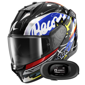 Full Face Shark D-Skwal 3 Streetrush KBU + Kit Bluetooth 5R Lite
