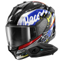 Casque Full Face Shark D-Skwal 3 Streetrush KBU + Kit Bluetooth Sena for Shark Solo