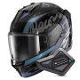 Casque Full Face Shark D-Skwal 3 Streetrush KGU + Kit Bluetooth BT Mini