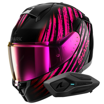 Full Face Shark Ridill 2 Assya KVV + Kit Bluetooth Sena for Shark Solo