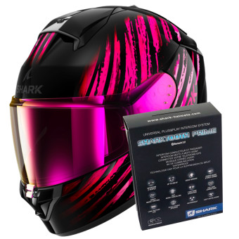 Full Face Shark Ridill 2 Assya KVV + Kit Bluetooth Sharktooth Prime