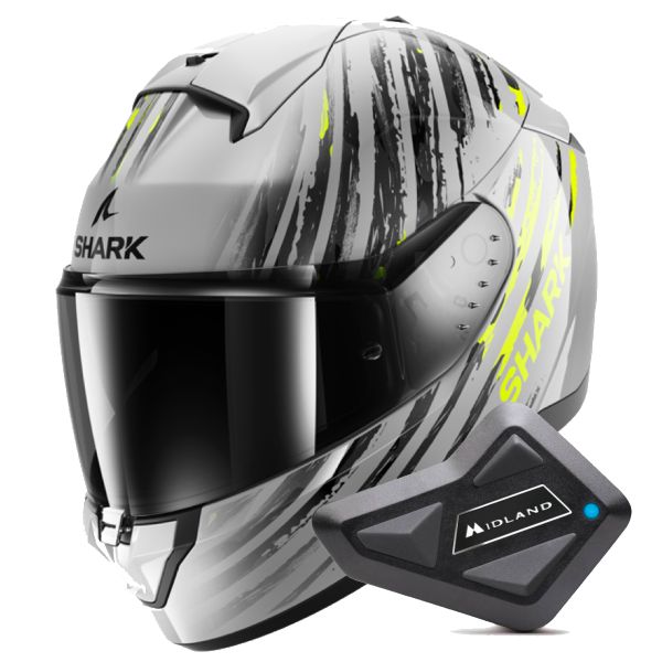 Full Face Shark Ridill 2 Assya SAY + Kit Bluetooth BT Mini Full Face Shark Ridill 2 Assya SAY + Kit Bluetooth BT Mini